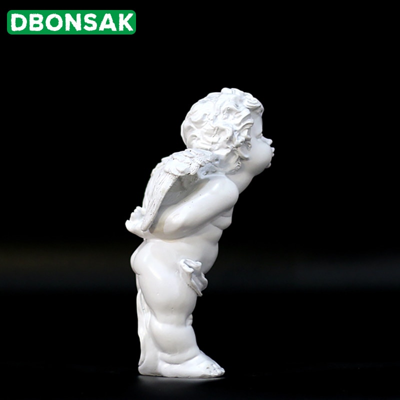 Ett par kyss ängel ornament harts ängel skulptur cupid ängel staty bröllopsfotografering rekvisita vardagsrum sovrum dekorationer