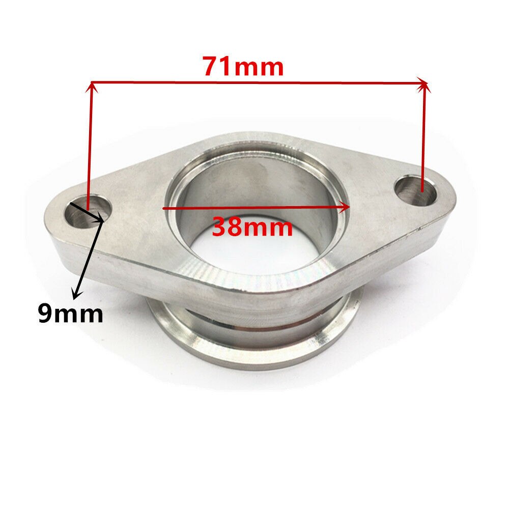 T304 Stainless Steel Tial 38mm 2 bolt to For MVS vband Wastegate Adapter Flange