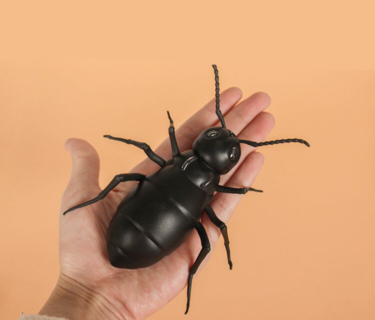 [Funny] Joke toy Remote control animal LED light RC insects Ant Cockroach Spider electronic pet robot model Prank toy Trick toy