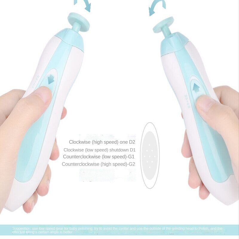 Multifunctionele Kids Elektrische Nail Care Tools Polijstmachine 6 In 1 Baby Manicure Set Baby Nagels Trimmer Pasgeboren Essentials