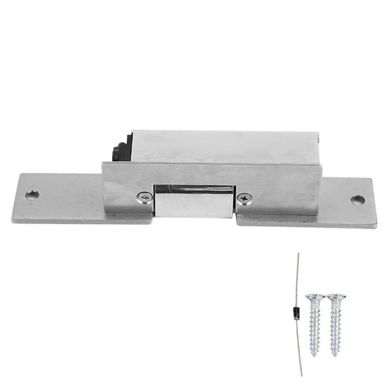 DC 12V Electric Cathode Lock 12V Electric Lock Security Door Lock for Home Community Wooden Door Banks