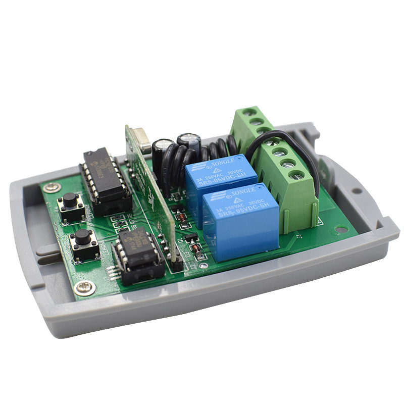Receptor de Control remoto Universal para puerta de garaje, 2 canales, para ERREKA ACM DEA DOORHAN AT-4 MOTORLINE DITEC, código rodante fijo de 433mhz