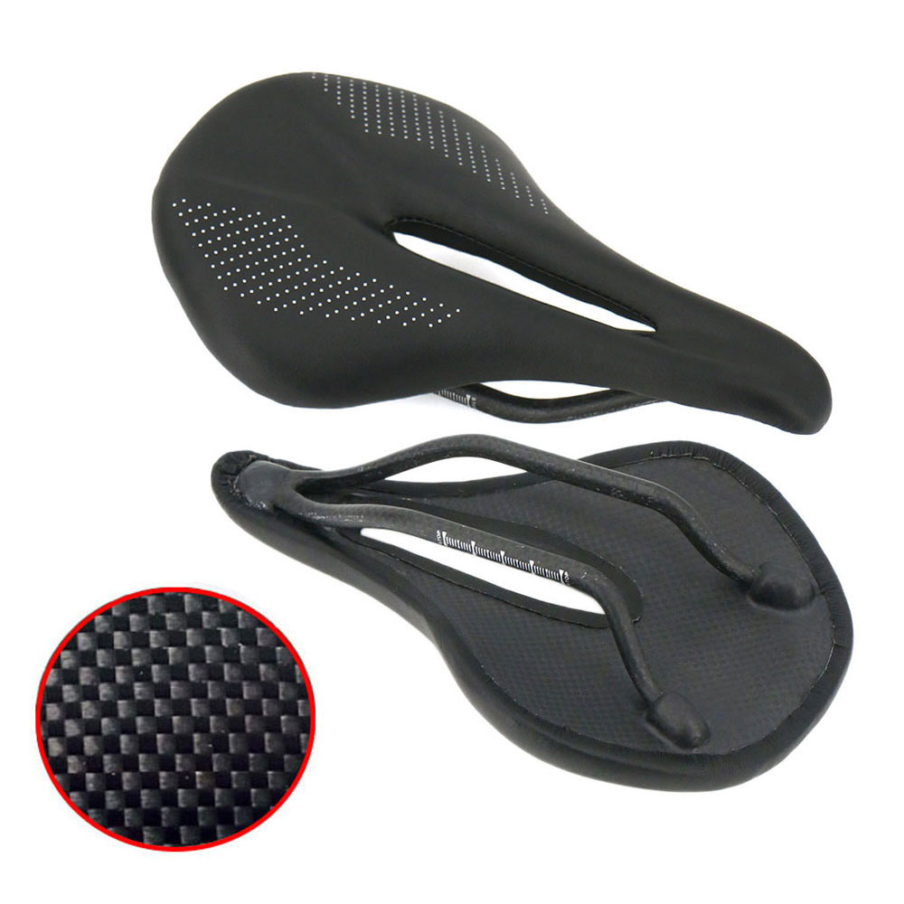 Elita one carbon puder mtb/road super light 120g læder carbon sadel 143mm/155mm