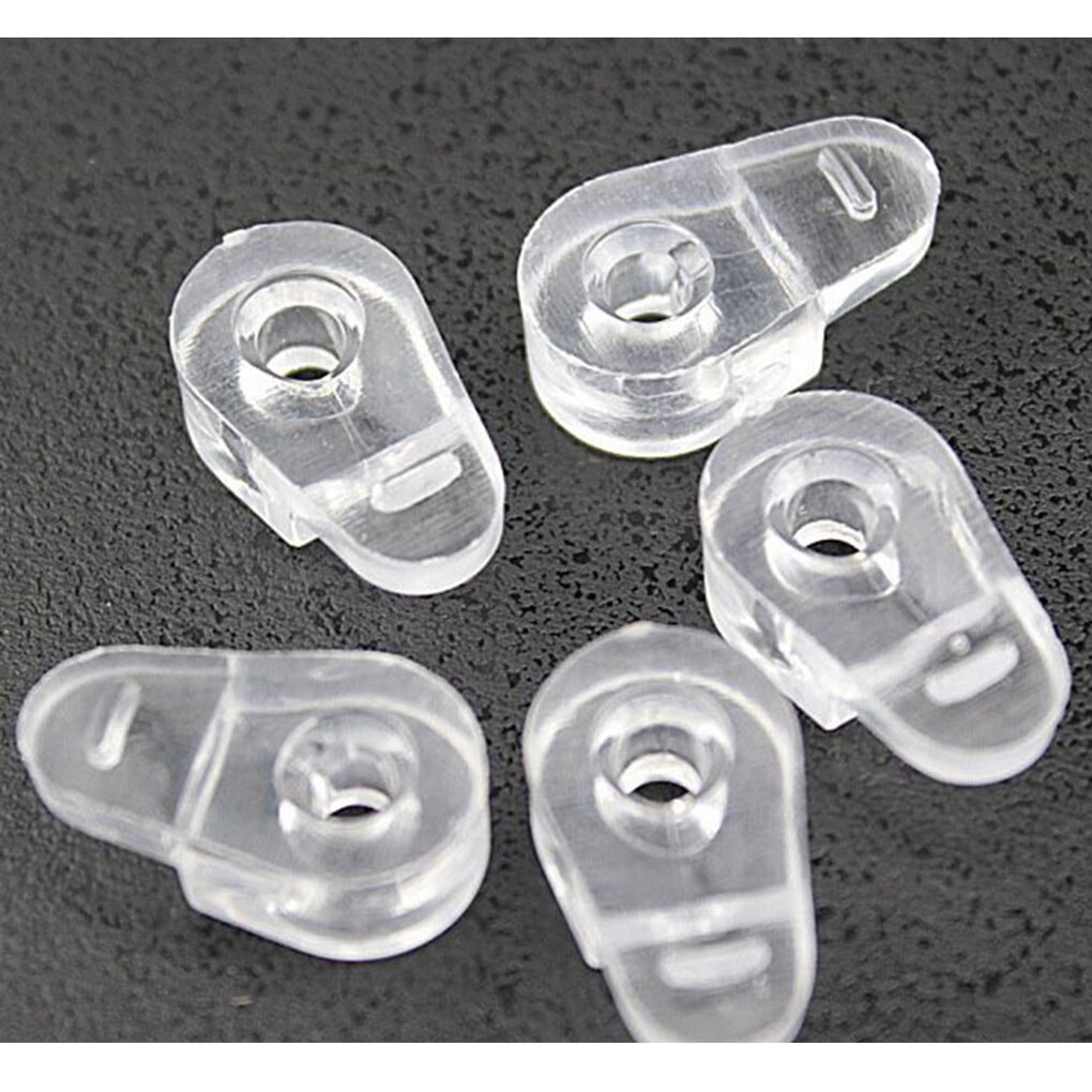 100pcs Transparent Window Glass Corner Buckle Plastic Fixing Clip Bracket Mirror Cabinet Buckle With Screw Hardware Accessories