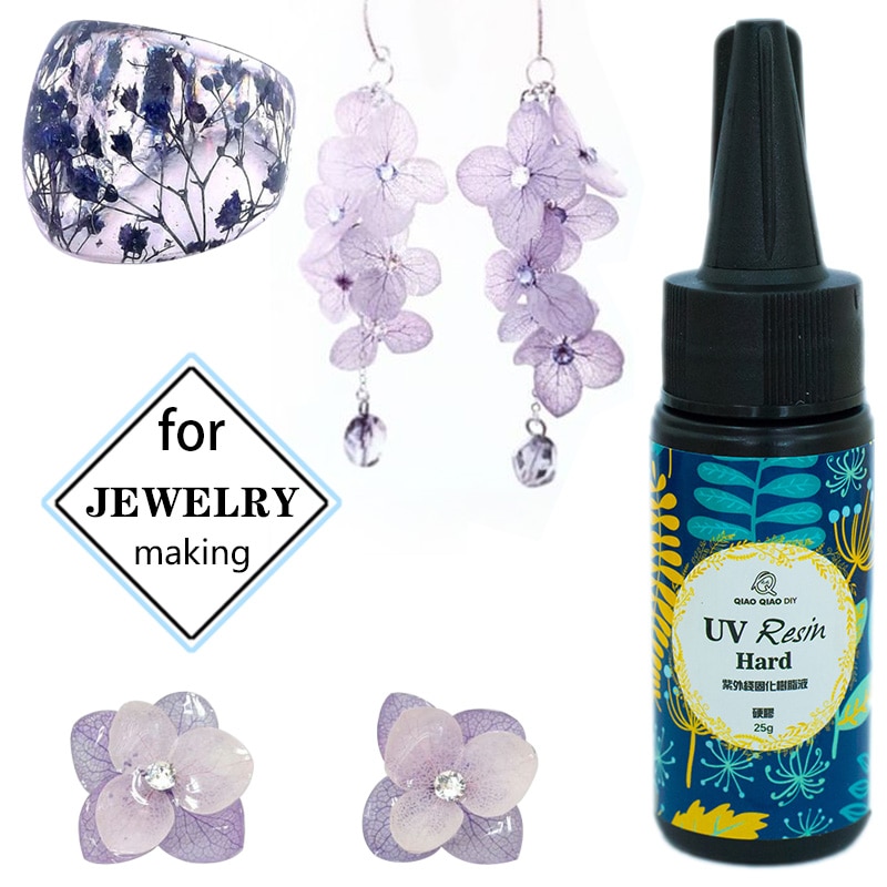 QIAOQIAO DIY hard uv resin 12 Size DIY Fast Curing UV Clear Hard Resin For Making Jewelry Handicrafts epoxy resin