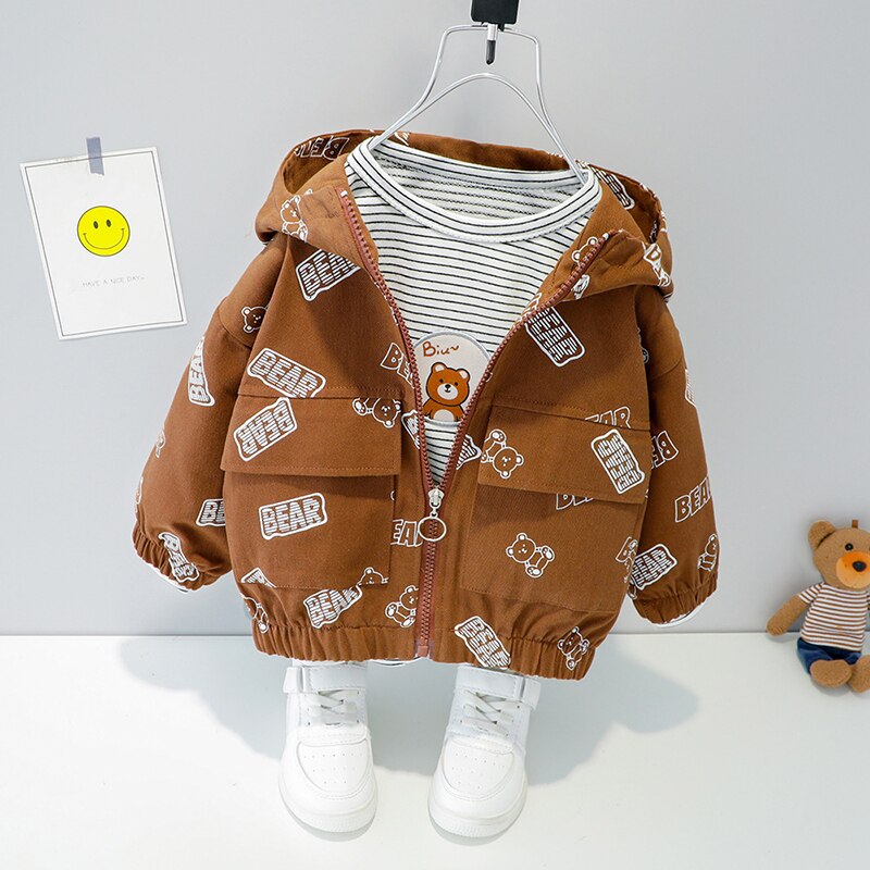 Veste à capuche pour garçon, manteau, Streetwear, Hip Hop, à la , , printemps, décontracté, vêtements coupe large,: kaqi / 12M