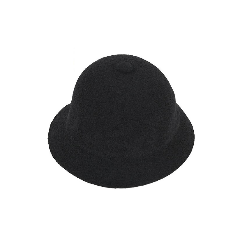 Alta qualidade Outdoor Casual Blank respirável Dobrável Terry Towelling Bucket Hat: Preto
