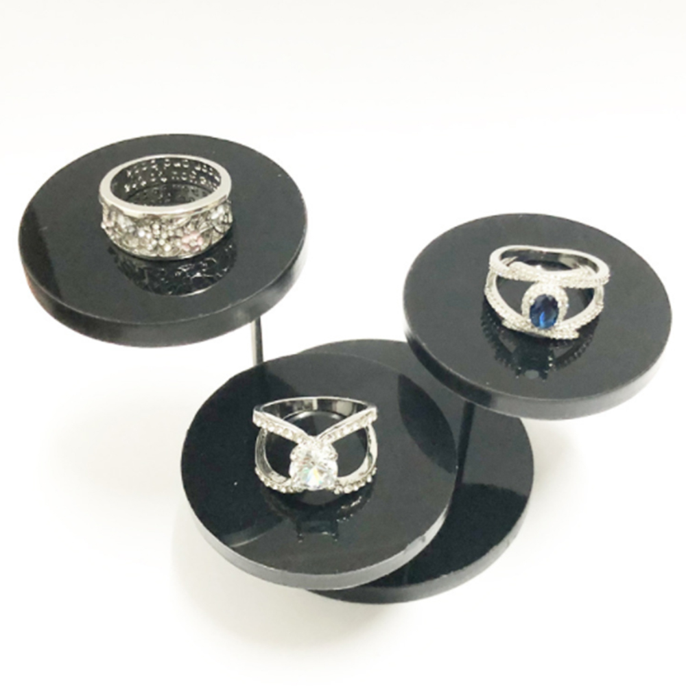 Multi-Layer Acrylic Ring Display Rack Earring Holder Pendant Gemstone Showcase Jewelry Display Stand Desktop
