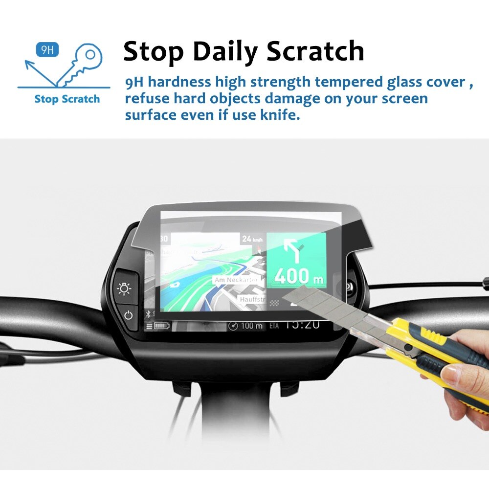 Ruiya Gehard Glas Screen Protector Voor Bosch Nyon Fiets Navigatie Display Anti-Scratch & Anti-Slijtage Bescherming Accessoires
