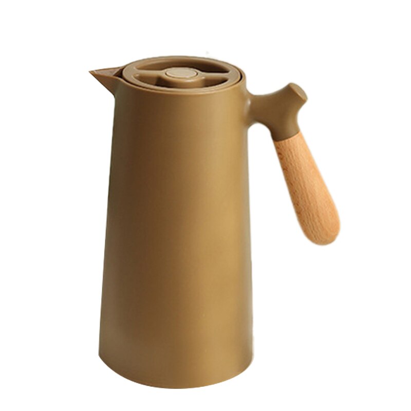 1L Gl Liner Vacuum Flask Water Jug Home Office Insulation Leakproof Water Pot for Coffee Tea Thermal: Coffee