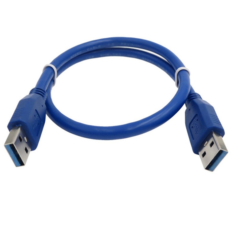 -USB Datakabel, Twee 6FT Usb 3.0 Type A Kabels (Blauw)