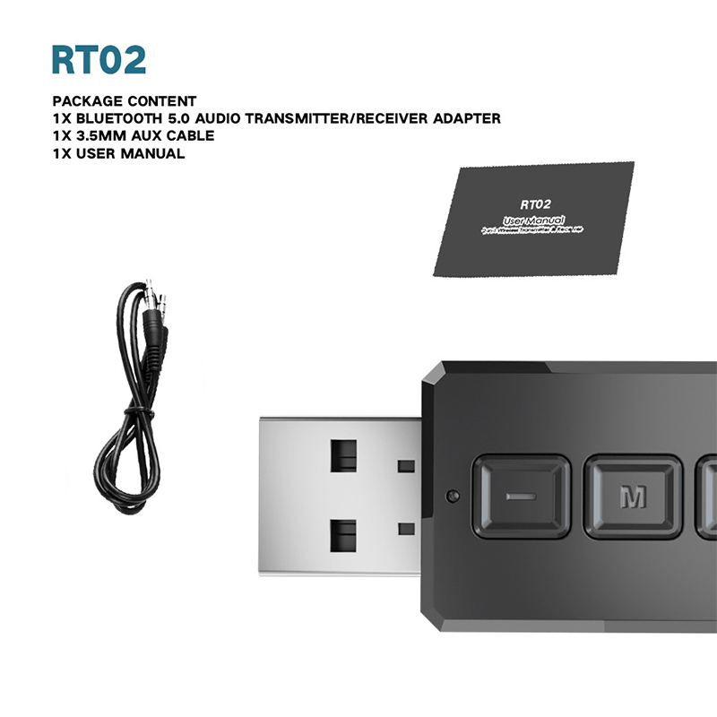 2-in 1 kabellose bluetooth-empfänger-sender-adapter, 5.0 klinkenbuchsen für autoradio (aux) 3.5mm  a2dp kopfhörerempfänger, freisprecheinrichtung