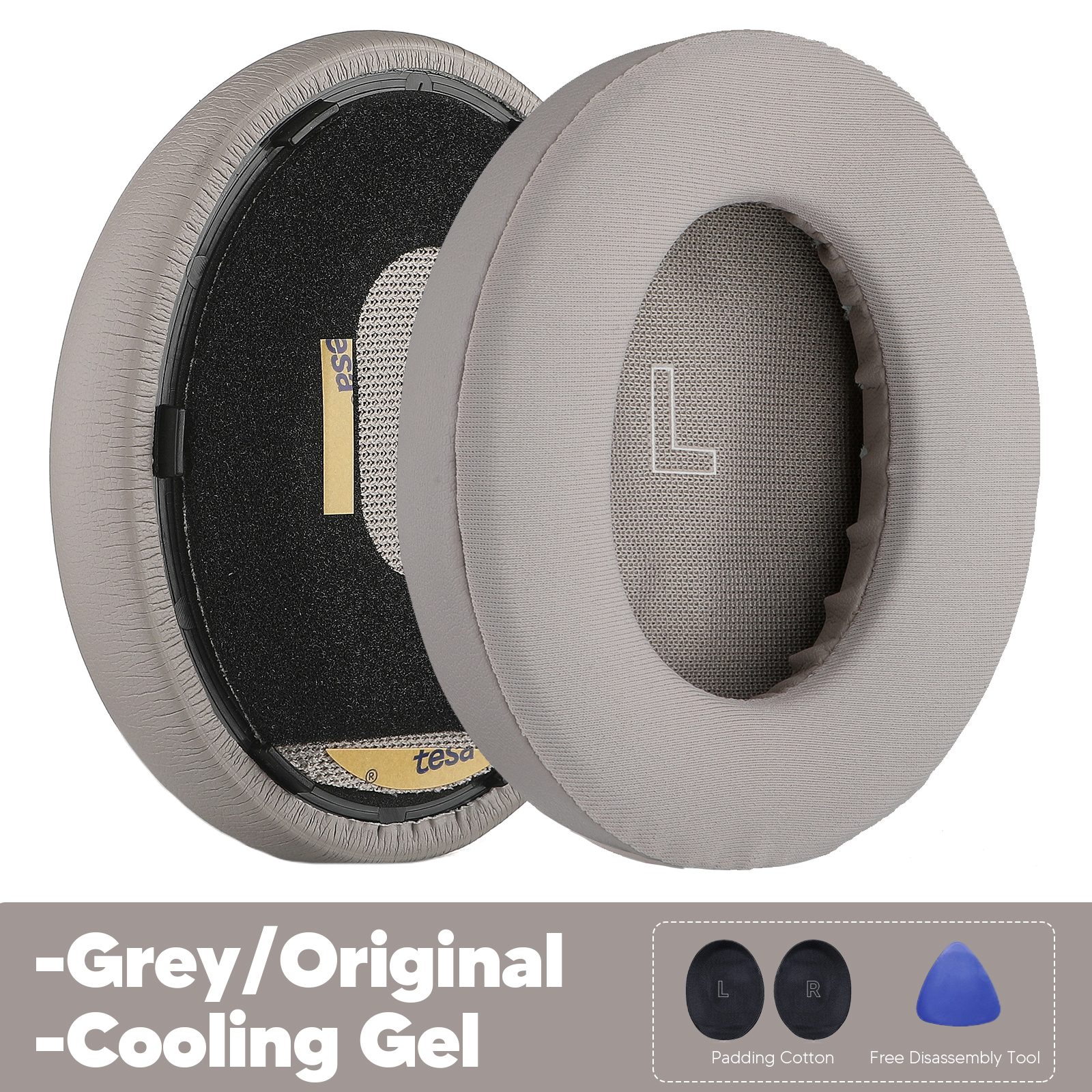 Ersatz-Ohrpolster für Bose QuietComfort Ultra QC Ultra Kopfhörer-Zubehör, Headset-Ohrpolster, Ersatzteile, Memory-Schwamm: LVORY