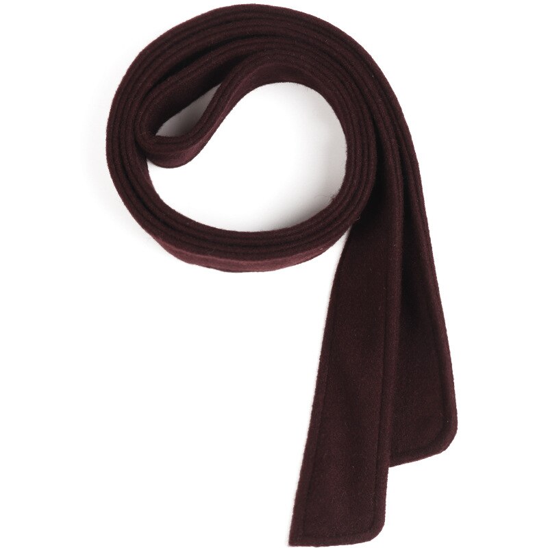 Abrigo con cinturón para señoras decorativas, cinturón ancho con doble cara para mujer, cinturones para abrigo, accesorios anudados para vestido de invierno,: Dark Brown