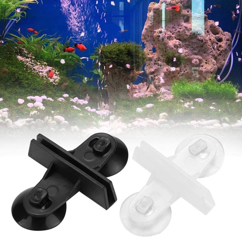 HALJIA 20 STKS Aquarium Aquarium Zuignappen Sukkels Clips Air Line Pomp Tubing Plastic Luchtvaartmaatschappij Zuignap Aquarium Sucker Houders Klemmen voor 4/6mm AirLine Buis