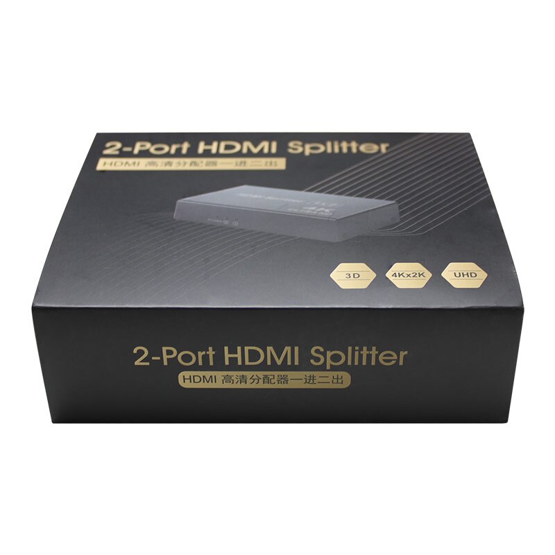 Hdmi Splitter 1 In 2 Uit 1080P 4K 1X2 1X4 Hdcp Stripper 3D Splitter power Signaalversterker Hdmi Splitter Voor Hdtv Dvd PS4 Xbox