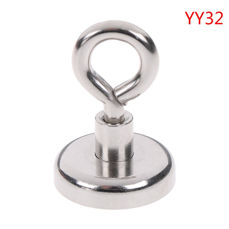 1 Pc Round Strong Neodymium Magnet Round Pulling Force River Fishing Magnetic Hooks: 32