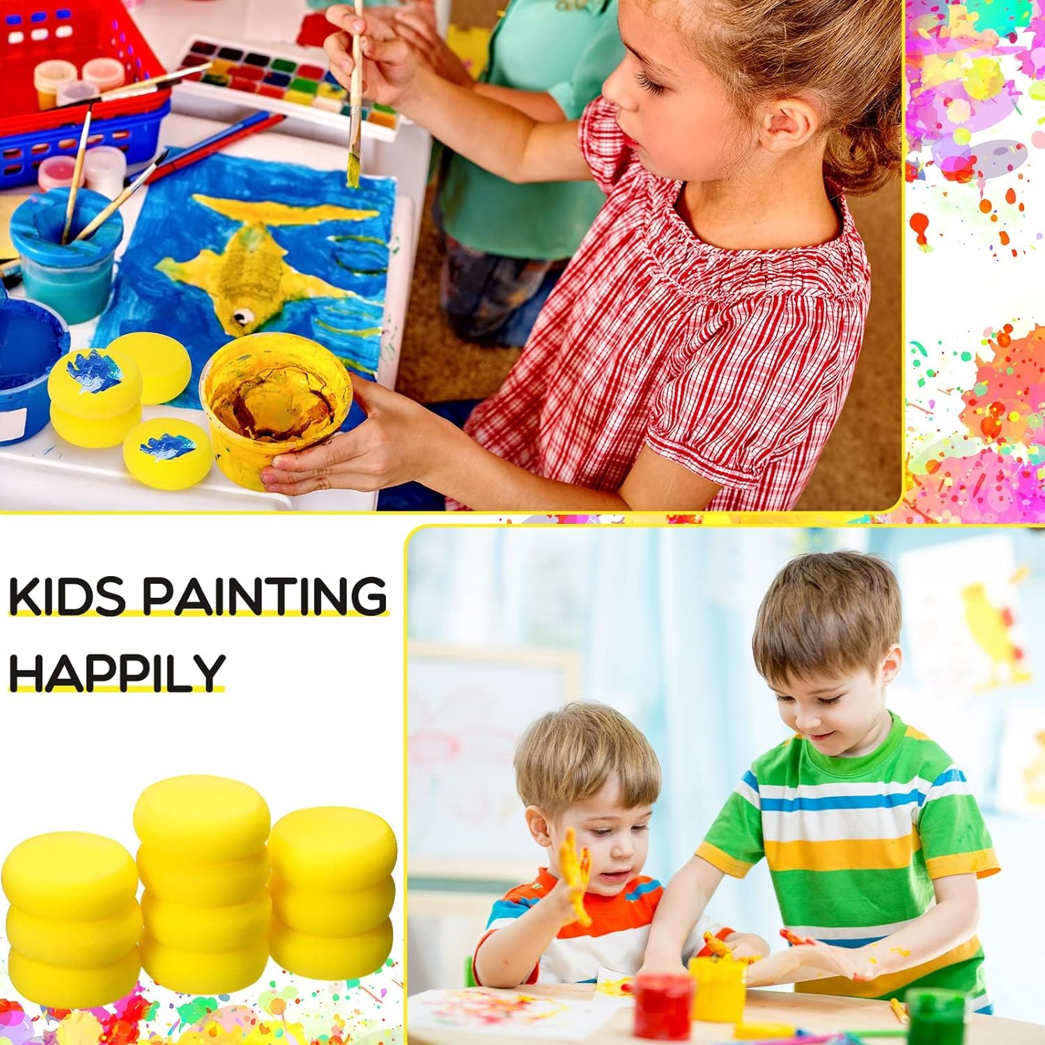 5-25 stuks multifunctionele schilder aardewerk ambachtelijke spons ronde aquarel sponzen set voor schmink polymeerklei keramisch gereedschap