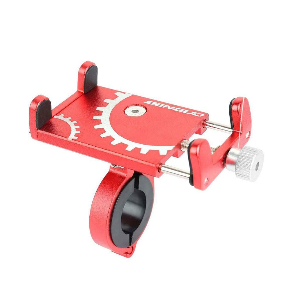 Brand G-81 Aluminum Bicycle Phone Holder for 3.5-6.2 Inch Smartphone Adjustable Support GPS Bike Phone Stand Mount Bracket: 087 Red