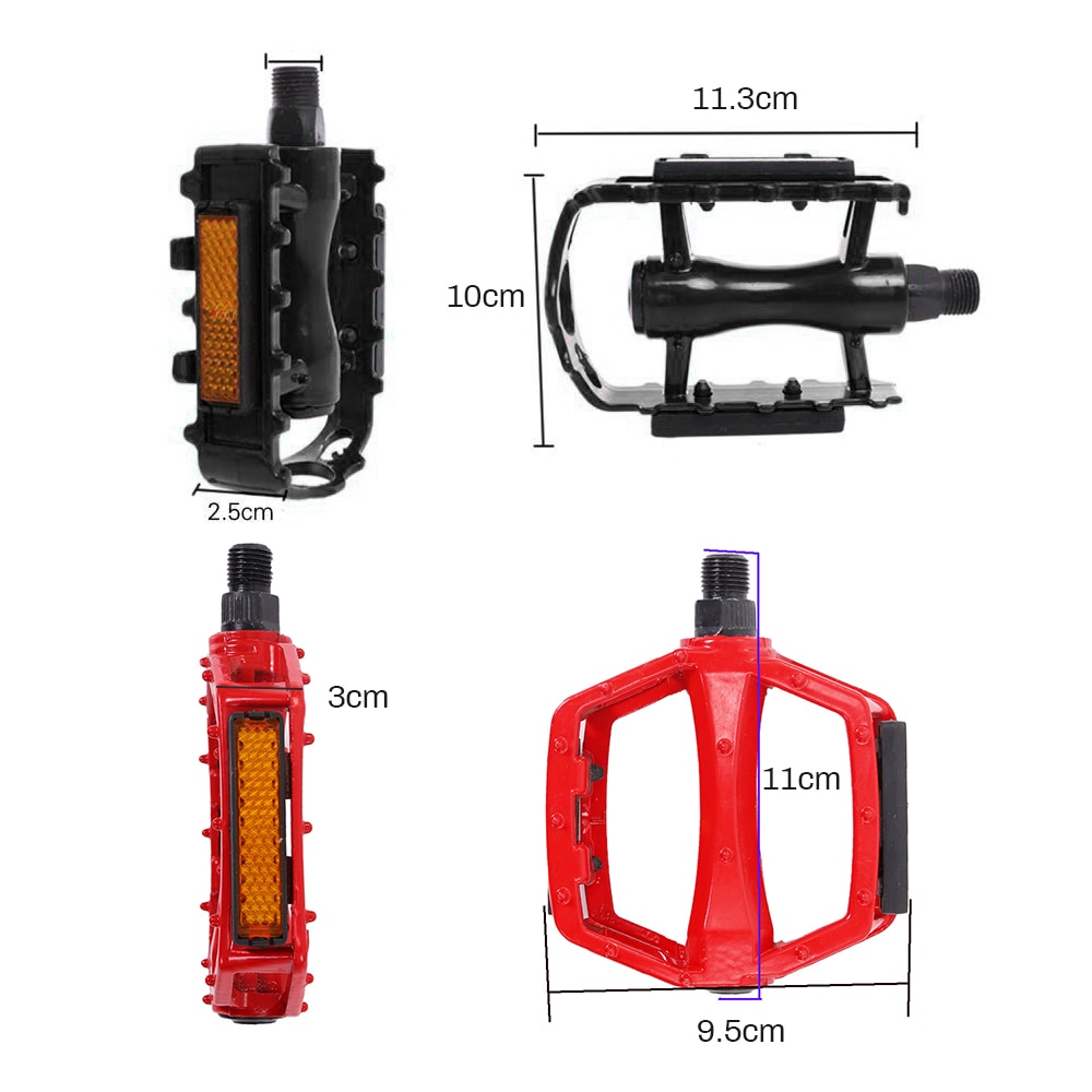 1 par de pedales profesionales de bicicleta de montaña, pedales ligeros de aleación de aluminio para BMX Road MTB, accesorios de bicicleta Cyling