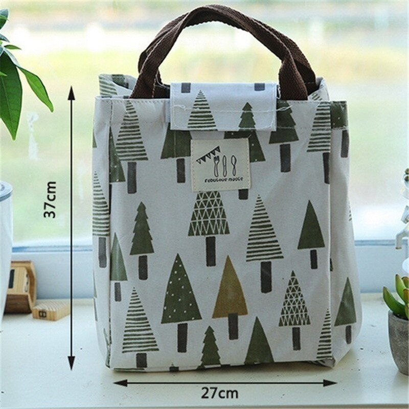 Sac de pique-nique de bande dessinée sac à déjeuner isotherme Bento alimentaire poche de pique-nique déjeuner en plein air conteneur toile sacs de maman pour les femmes enfants