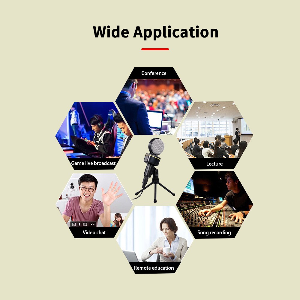 usb microphone Computer Conference Microphone Omnidirectional Capacitive Desktop Microphone for Meeting Karaoke Voice Chat