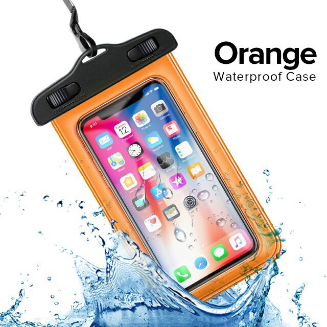 Universale Impermeabile Cassa Del Telefono Mobile Per il iphone 7 8 X Xs Max Subacquea Coque Sacchetto di Lavaggio Della Copertura Del Sacchetto Per Samsung xiaomi Huawei: Type1- Orange