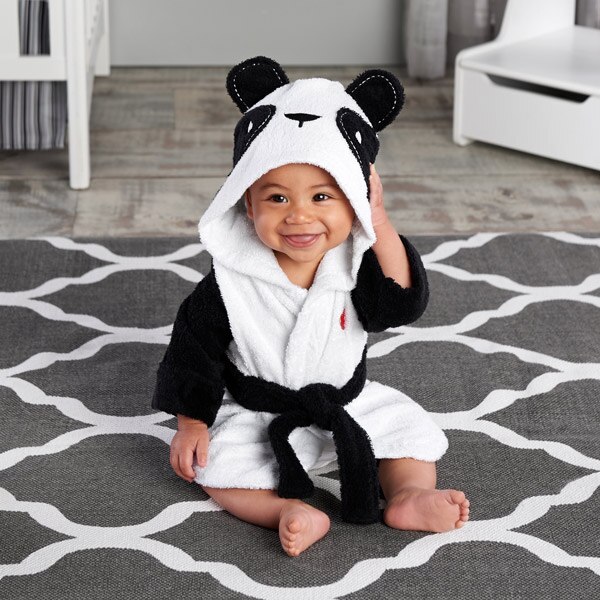 Bébé enfants enfants pyjamas Panda souris lapin peignoir de bain bébé homewear garçons filles robe à capuche serviette de plage