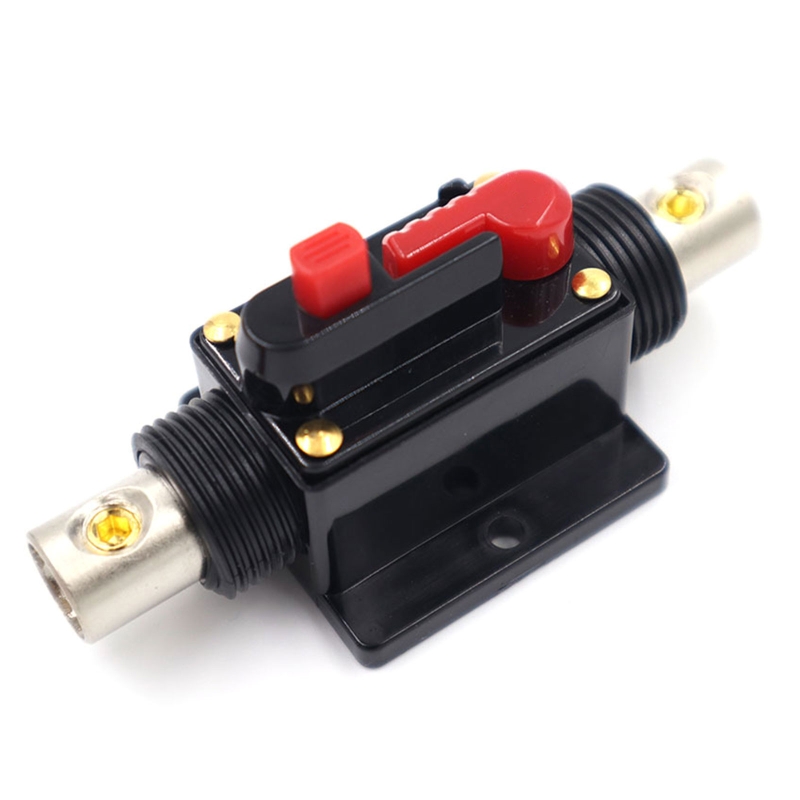 Car Automatic Resettable Fuse Circuit Breaker AGU Stereo Amplifier Fuse Holder Switch System 12-48V DC 100A