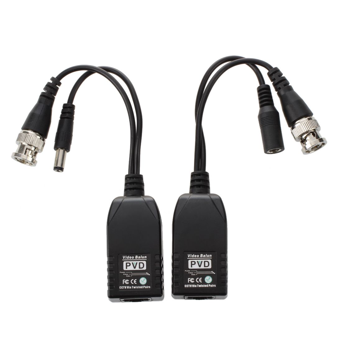 MOOL Pair Transmitter Receiver Cable UTP RJ45 Passive Video Balun for CCTV Camera