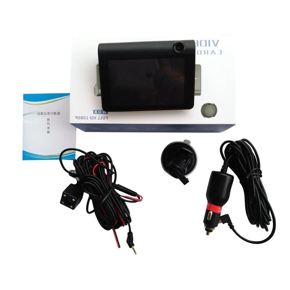 Auto dvr 3 camera lens 4.0 inch dashcam dubbele lens met achteruitrijcamera videorecorder autoregistratie dvr dashcam: 2 lenzen