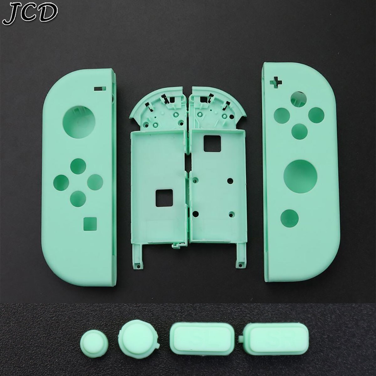 JCD-carcasa de plástico de repuesto para Nintendo Switch, funda carcasa Con botones SL SR, mando Joy-Con: O