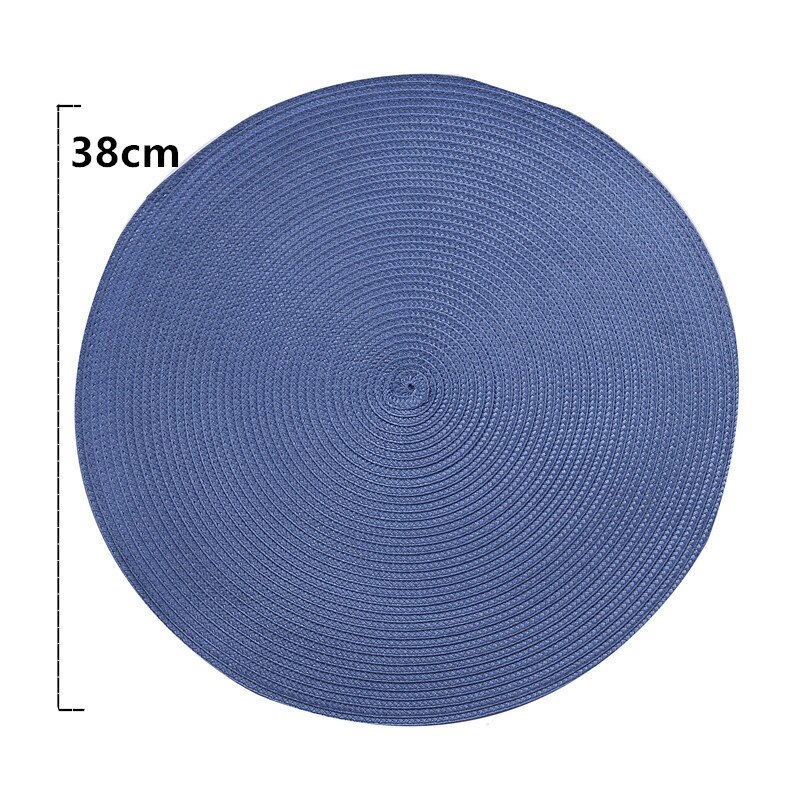 Napperon de Table rond en plastique PP tissé, tapis de Table à manger thermo-isolant, porte-Pot, sous-verres, accessoires de cuisine