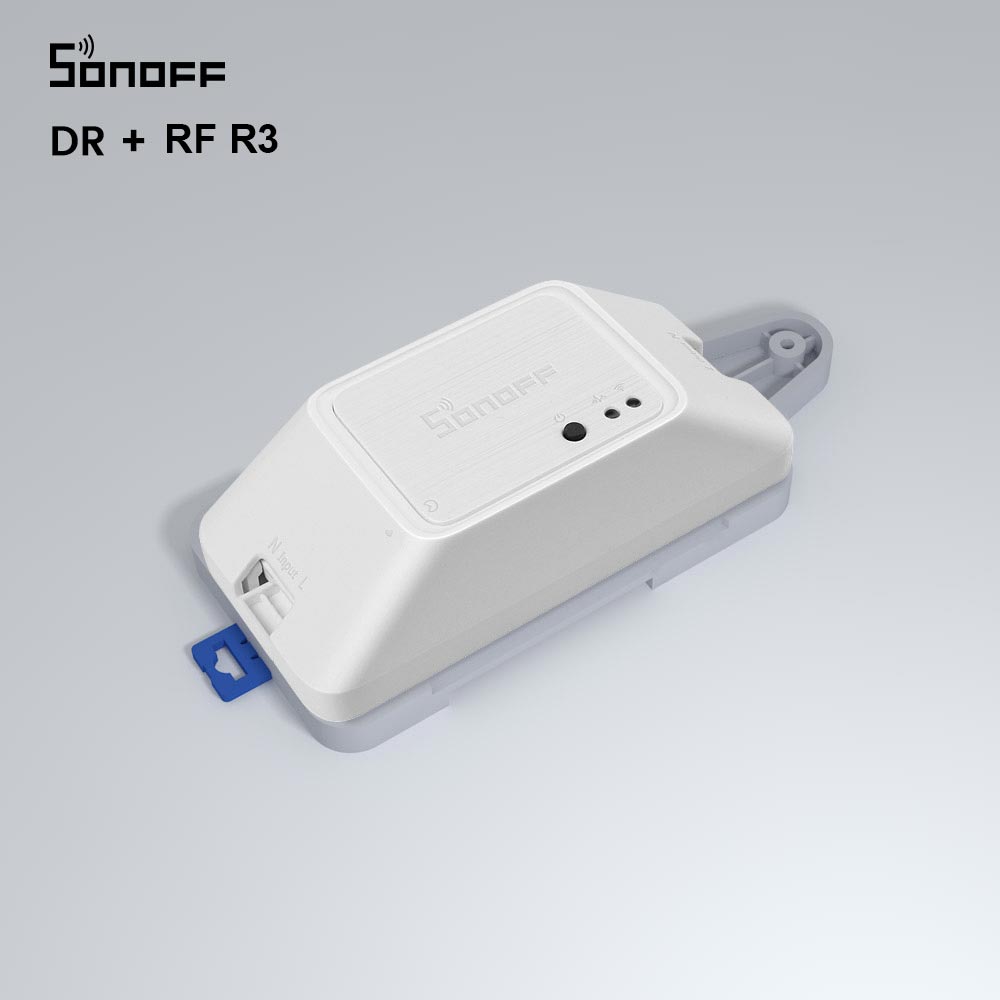 Itead Sonoff Dr Din Rail Lade Verstelbare Gemonteerd Rail Case Houder Gemonteerd Verstelbare Voor Sonoff Basic Rf Dual PowR2 TH10 TH16: DR and RF R3