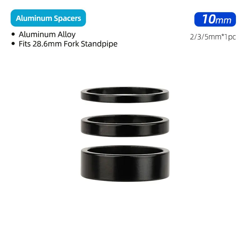Entretoise de casque de vélo 2 3 5 10 20mm, rondelle en aluminium pour tube de direction 1-1/8 28.6mm, tige de fourche BMX de route vtt recommande Sister Ring: Rouge
