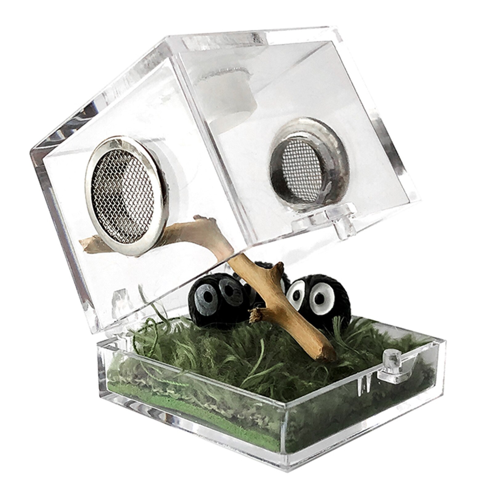 Jumping Spider Ant Small Insect Breeding Box Breathable Transparent Portable Acrylic Assembled Insect Eco Box Moss Carpet