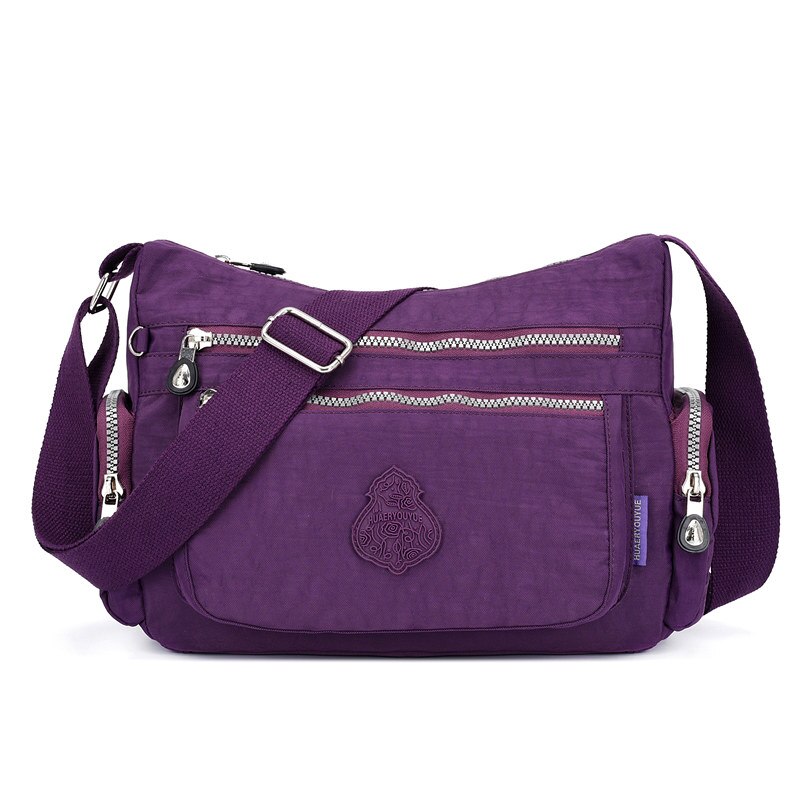 women crossbody bags for women shoulder bags 10 colors nylon cloth ladys bag waterproof shopping bag sac a main femme: Purple