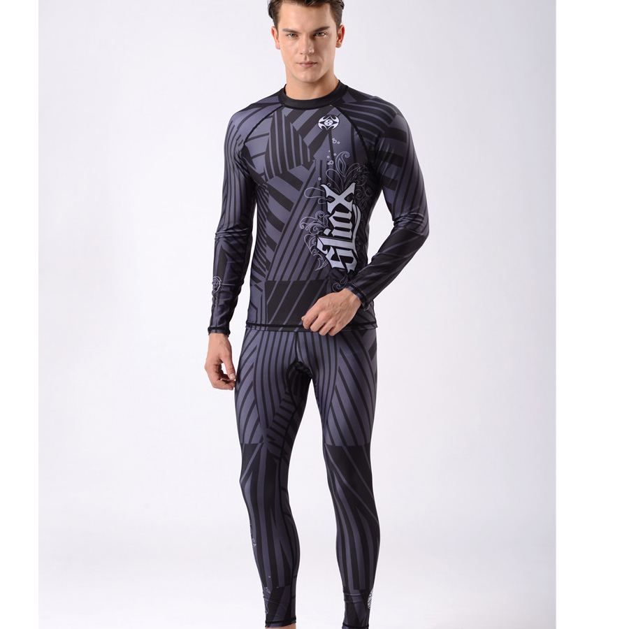 SLINX 1.5MM Lycra Snorkeling Wetsuits Men's Long Sleeve Elastic Anti-UV Pullover Shirt Pant Spearfishing Surfing Diving Wetsuits