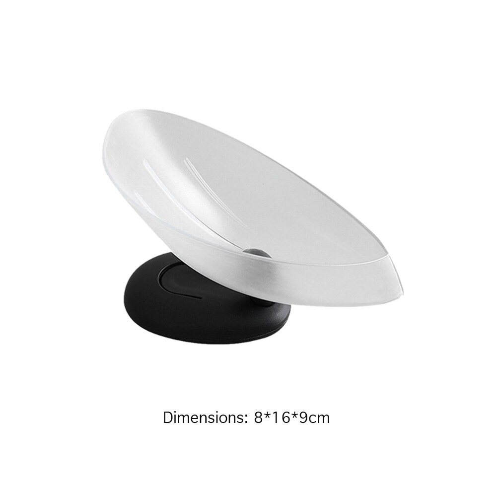 Boîte à savon en forme de feuille, 2 pièces, porte-savon de salle de bain, de toilette, de douche, plateau de rangement pour éponge: Transparent D
