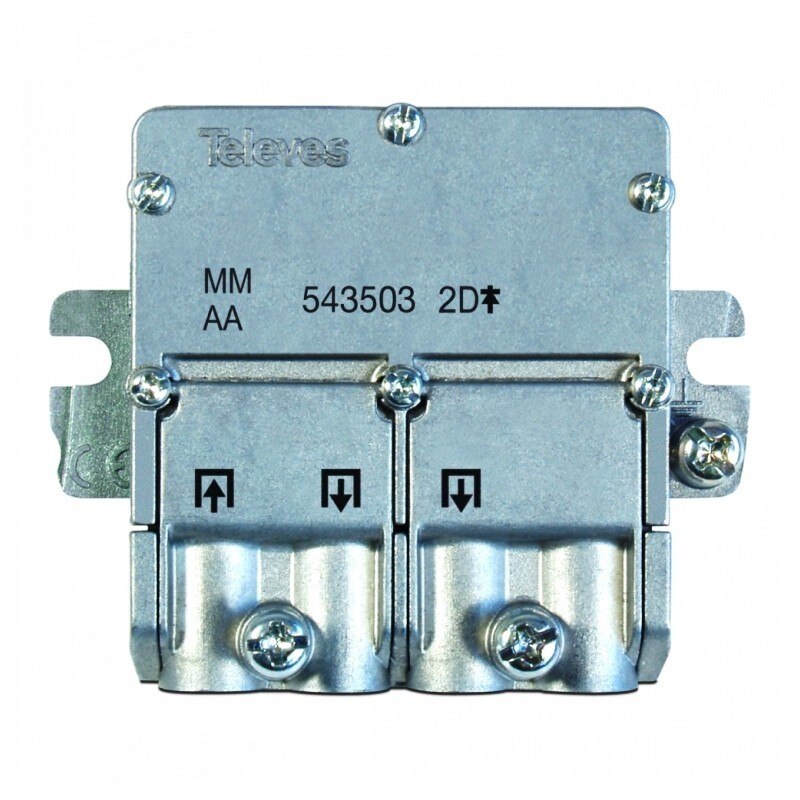 Mini repartidor Televes 543503 Easy 2D 5....2400Mhz 4,3/4Db interior