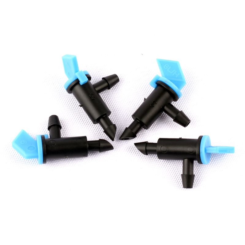 20pcs 8L/H Flag Dripper Blue Drip Emitter Drip Head for Water Saving Irrigation Raised Bed Irrigation System 8 Litter Drip