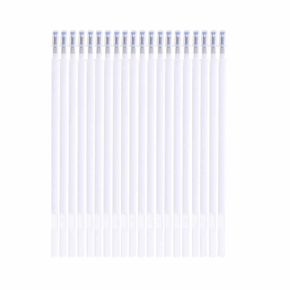 20pcs/Lot Heat Erasable Pen Refill High Temperature Disappearing Fabric Marker Pen For Clothing Leather Mark Sewing Tools: 20pcs White