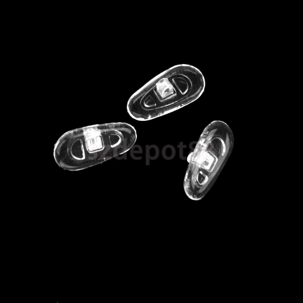 25 Pairs S09 Screw in Silicone Eyeglass Sunglass Nose Pads
