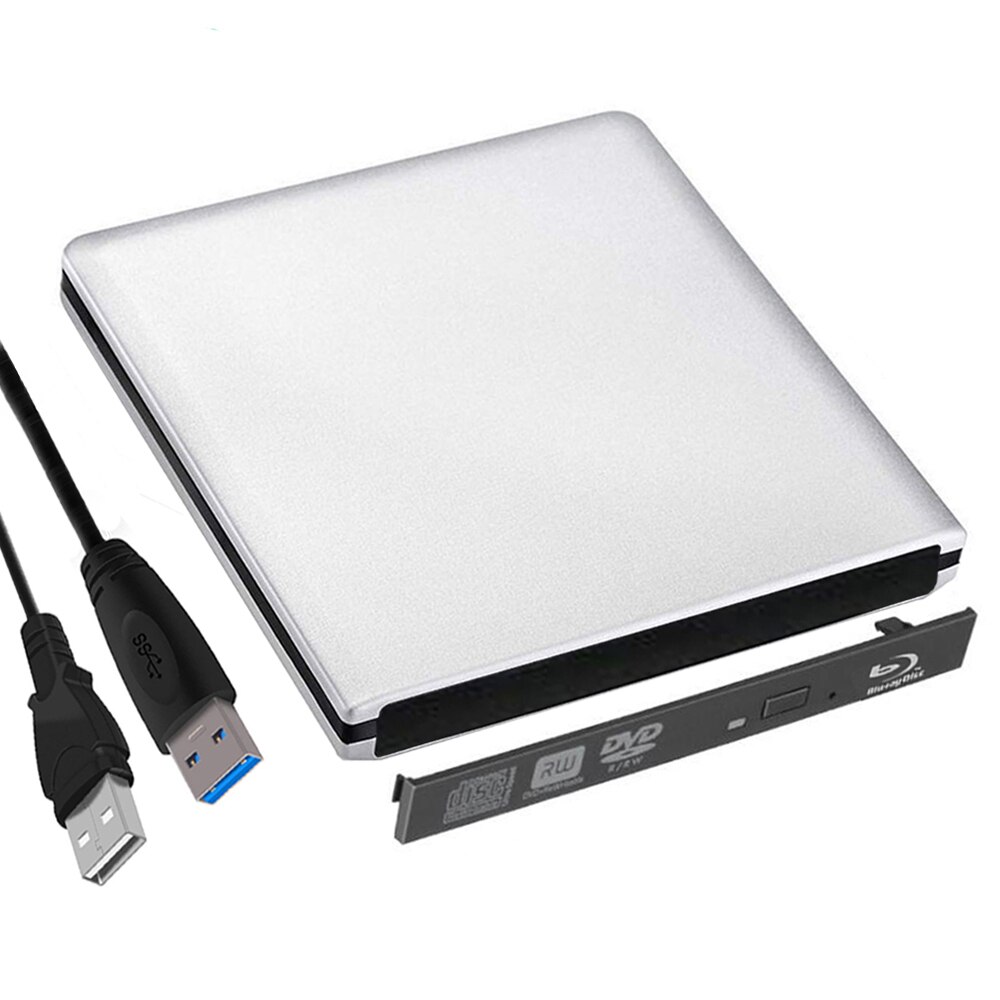 12.7 Mm Usb 3.0 Blu-ray Drive Externe Optische Drives Behuizing Sata Naar Usb Externe Case Voor Laptop Notebook Zonder Drive