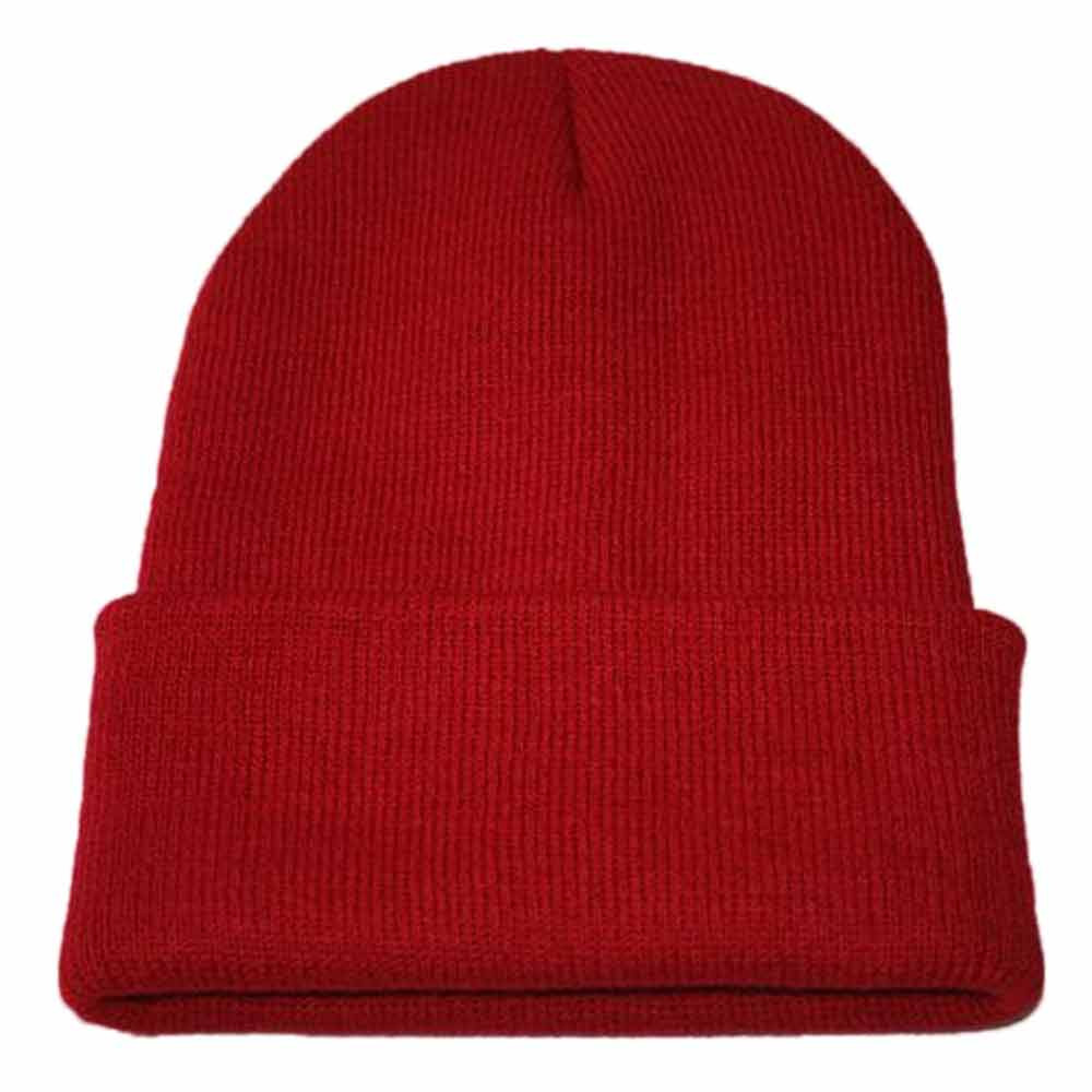 Unisexe Slouchy tricot bonnet Hip Hop casquette hiver Ski adulte chapeau Hip-hop tricoté acrylique fibres chapeau en stock #25: o