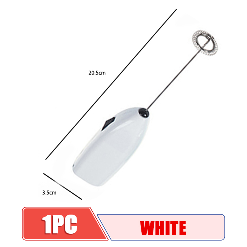 Mini frullatore elettrico per caffè frullino per le uova portatile Bubble Drink Stir Bar frusta elettrica creativa miscelatore per caffè elettrico frusta per il latte: Beige