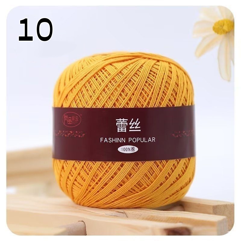 Size e 6,  lace yarn, cotton, crochet yarn, colorful thread, ball, handmade embroidery, cross stitch, needle lace, diy crochet dolls: Cherry purple