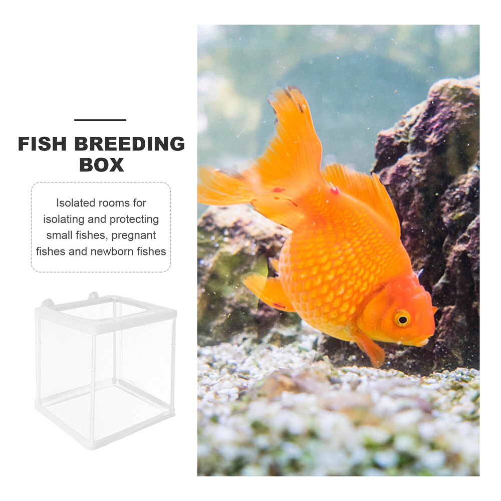 1Pc Fish Incubator Multi-fnction Hatching Box Fish Habitat Box White