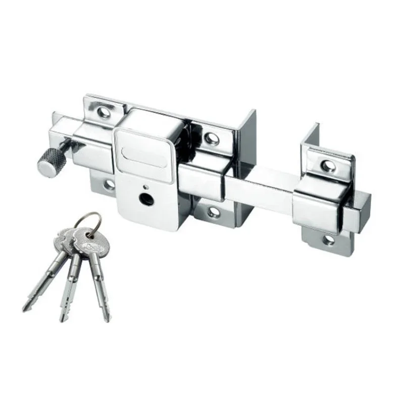 Boulon de porte en bois antivol, serrure externe à l'ancienne, clé croisée, ouverture droite des magasins, clôture de jardin, rap-duty