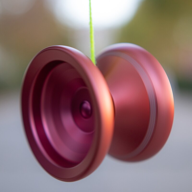 Yoyo de aleación de aluminio no sensible d56.4 mm, rodamiento de eje en T de alta precisión, Yoyo de Metal con cuerdas de YoYo